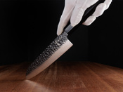 Exklusives Aka Tori Tokyo Black 7" Santoku-Messer aus Damaszener Stahl – Business-Geschenk mit Gravuroption