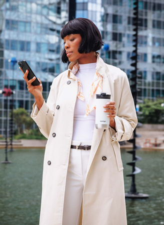 Thermobecher für Kaffee Contigo Huron 2.0 470ml - Six Seven - Salt