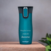 Thermal mug Contigo West Loop 470 ml with custom inscription - engraved- Biscay Bay