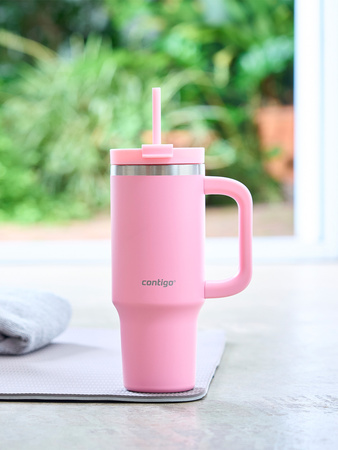 Thermalbecher mit Strohhalm Contigo Streeterville Tumbler 880 ml - Strawberry Cream