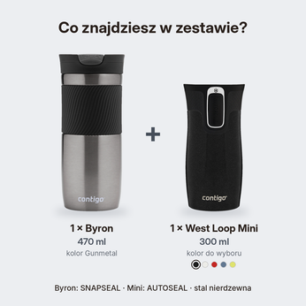 Mug isotherme Contigo Byron 470ml - Gunmetal