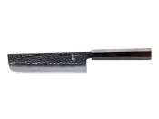 Aka Tori Damaszener-Nakiri-Gemüsemesser 7" mit Gravur - Tokyo Black