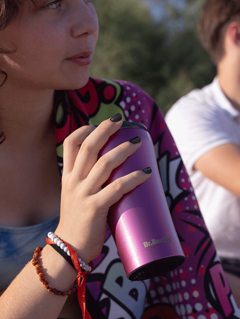 Dr.Bacty Apollo 2.0 thermischer Kaffeebecher - 360 ml - Rosa -  I love You