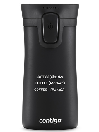 Thermobecher mit gravur Contigo Pinnacle 300ml - Mattschwarz