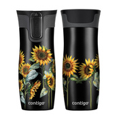 Thermobecher Contigo West Loop 470 ml schwarz - Sonnenblumen