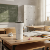 Dr.Bacty Apollo 2.0 Thermo-Kaffeebecher - 360 ml - Glänzend Weiß