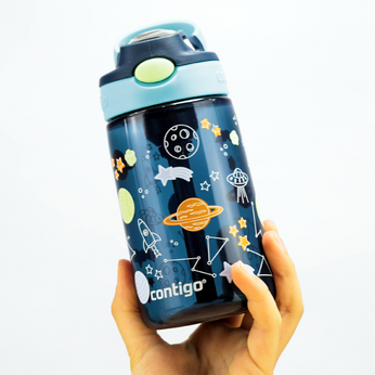 Wasserflasche / Trinkflasche für Kinder Contigo Easy Clean 420ml - Blueberry Cosmos
