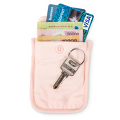 Anti-theft pouch attached to a bra Pacsafe Coversafe S25 - pink