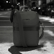 A small Pacsafe Metrosafe X 3 l anti-theft shoulder bag - black