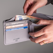 Recycelte RFIDsafe-Geldbörse mit Diebstahlschutz - marineblau