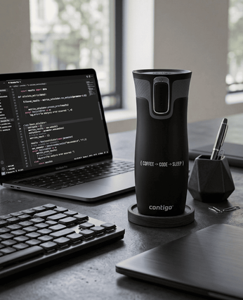 Thermobecher Contigo West Loop 470 ml schwarz - Programmierer