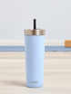 Thermal mug with straw Contigo Luxe Tumbler 720 ml - Periwinkle