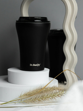 Kaffee -Thermalbecher mit Keramikbeschichtung Dr.Bacty Apollo 227 ml - schwarz