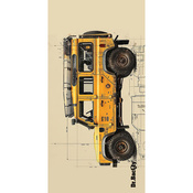 Dr.Bacty 70x140 beidseitig schnell trocknendes Handtuch - Rover Safari