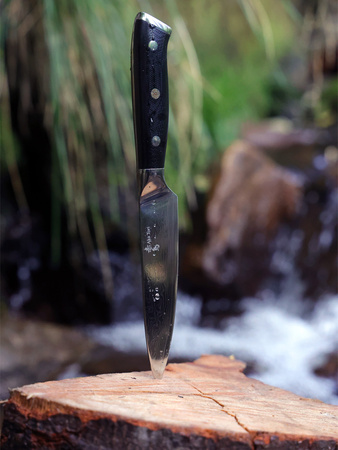 Exclusive Aka Tori Osaka Pro 5" Damascus Steel Utility Knife – Business Gift with Custom Engraving Option