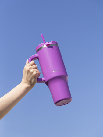 Thermalbecher mit Strohhalm Contigo Streeterville Tumbler 1200 ml - Galactic