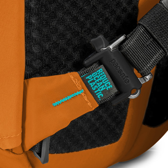 Pacsafe eco 25l anti-diebstahl-tourenrucksack mit econyl - orange