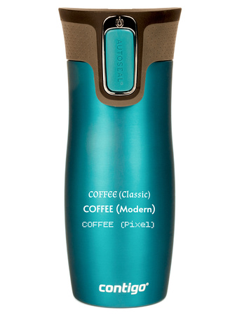 Thermal mug Contigo West Loop 470 ml with custom inscription - engraved- Biscay Bay
