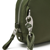 Kleine 2-in-1-Handtasche für Damen mit Diebstahlschutz Pacsafe W – olivgrün