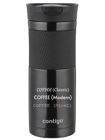 Contigo Byron 590ml thermal mug with engraving - Black