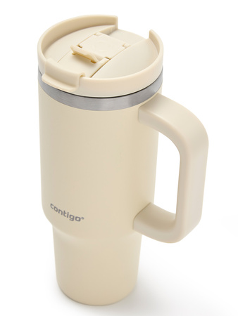 Thermal mug with straw Contigo Streeterville Tumbler 880 ml - Oatmilk