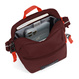 City anti-theft shoulder bag Pacsafe Go - burgundy