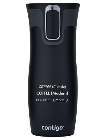 Thermal mug Contigo West Loop 2.0 with custom inscription- engraved - Balck
