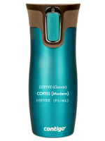 Thermal mug Contigo West Loop 470 ml with custom inscription - engraved- Biscay Bay