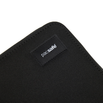 Herren-Geldbörse mit Diebstahlsicherung und RFIDsafe compact travel organizer technology - schwarz - nach der Ausstellung