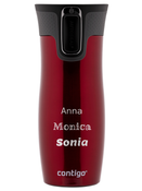 Thermal mug Contigo West Loop 2.0 with custom inscription-engraved - Red