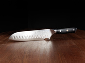 Exclusive Aka Tori Osaka Pro 7" Santoku Knife – Damascus Steel Business Gift with Custom Engraving Option