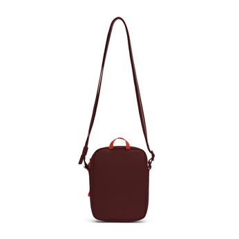 City anti-theft shoulder bag Pacsafe Go - burgundy