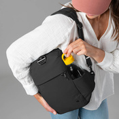 Mini women's anti-theft backpack 8L Pacsafe Citysafe Econyl® - black