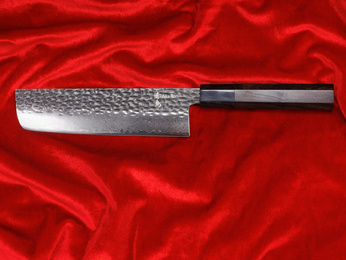 Exklusives Aka Tori Tokyo Black 7" Nakiri-Messer aus Damaszener Stahl – Business-Geschenk mit Gravuroption