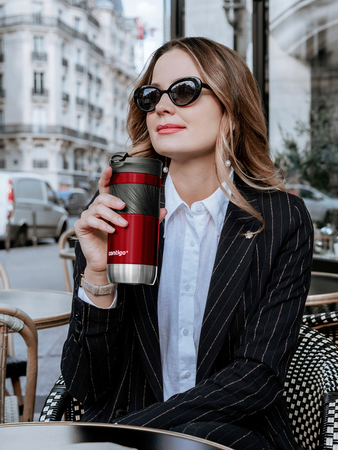 Thermal mug Contigo Byron 2.0 470ml  with custom inscription - engraved - Red
