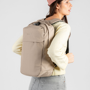 Pacsafe vibe 20l anti-diebstahl-touring-rucksack - beige