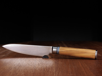 Exklusives Aka Tori Kyoto Olive 5" Allzweckmesser aus Damaszener Stahl – Business-Geschenk mit Gravuroption