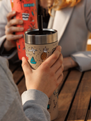Thermal mug with straw Contigo Luxe Tumbler 720 ml - Summer - Brown Sugar