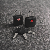 Gepäckvorhängeschloss mit tsa-system pacsafe prosafe 620 - 2 st. - schwarz