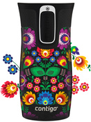 Contigo West Loop Mini Thermobecher 300ml - Folklore - Schwarz Metallic