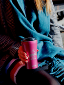 Dr.Bacty Apollo 2.0 thermischer Kaffeebecher - Espresso depresso - 360 ml - Rosa