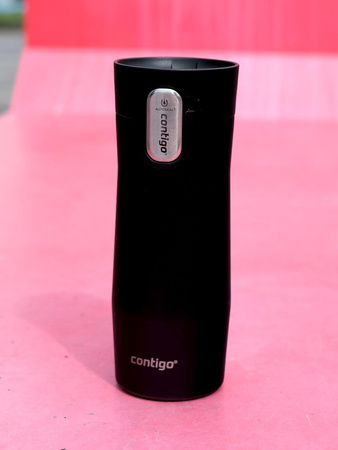 Thermal mug Contigo West Loop 3.0 with custom inscription- engraved - Balck