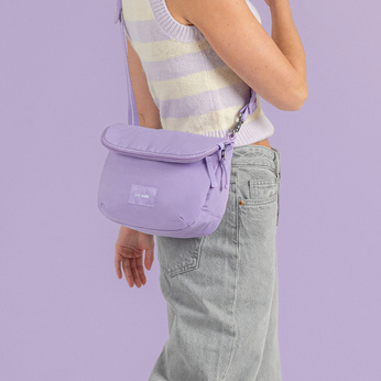 Folding women's anti-theft bag Pacsafe Go - lavender