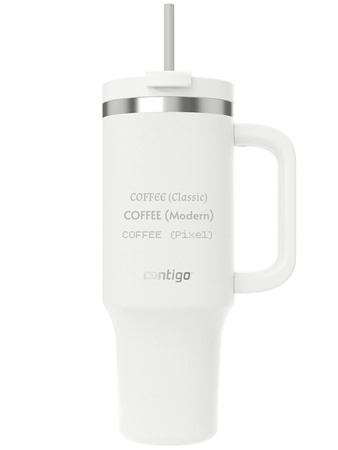 Becher mit Thermalwasser mit Gravur Streeterville Tumbler 1200 ml - Salt