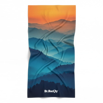 Dr.Bacty 60x130 beidseitig schnell trocknendes Handtuch - Mountains