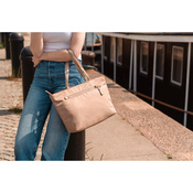 Pacsafe W Anti-Diebstahl-Handtasche für Frauen - beige