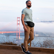 Pacsafe vibe 100 anti-diebstahl-nierenbeutel - schwarz