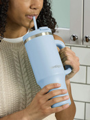 Thermalbecher mit Strohhalm Contigo Streeterville Tumbler 1200 ml - Glacier