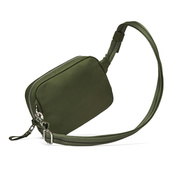 Kleine 2-in-1-Handtasche für Damen mit Diebstahlschutz Pacsafe W – olivgrün