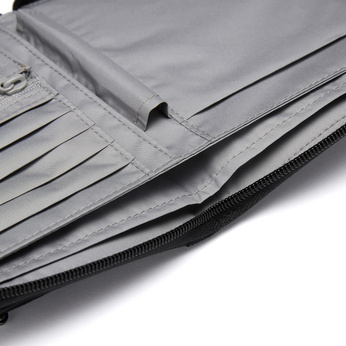 Pacsafe men's large RFID wallet - jet black - display